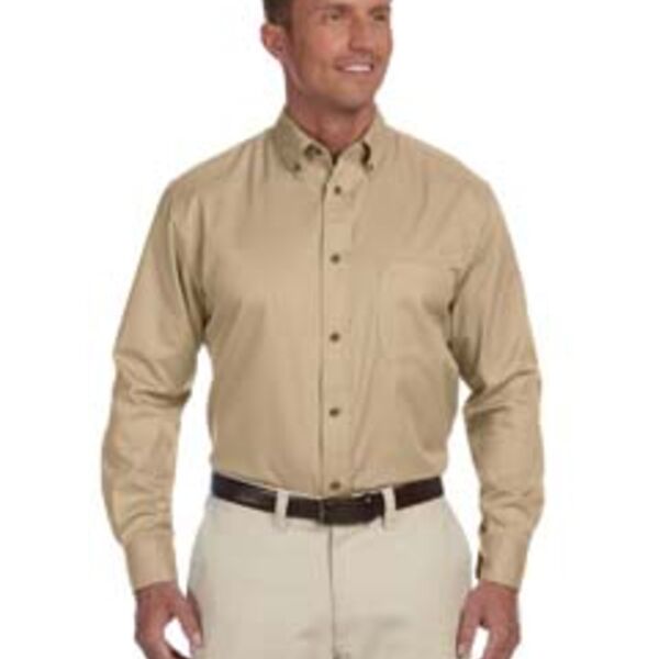 Men's Tall Easy Blend™ Long-Sleeve Twill Shirt with Stain-Release Thumbnail