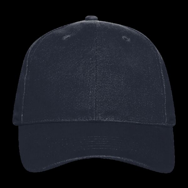 OTTO Brushed Promo Bull Denim Six Panel Low Profile Baseball Cap Thumbnail