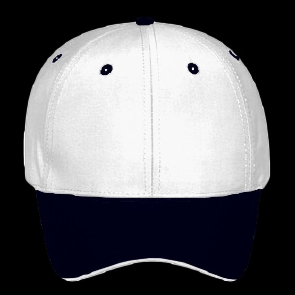 OTTO Polyester Microfiber Sandwich Visor Low Profile Style Cap Thumbnail