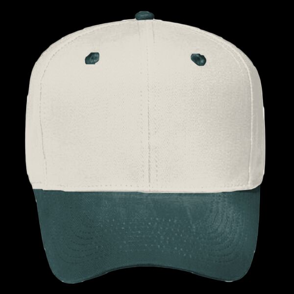 OTTO Brushed Bull Denim Six Panel Pro Style Baseball Cap Thumbnail