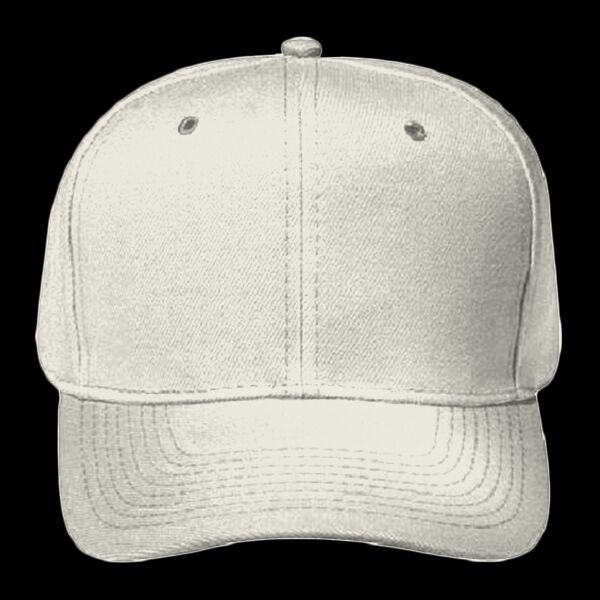 OTTO Wool Blend Twill Gray Undervisor Six Panel Pro Style Baseball Cap Thumbnail