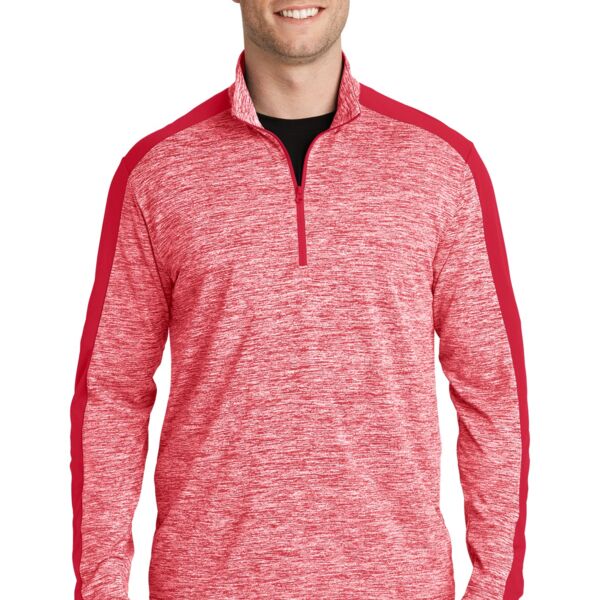 PosiCharge ® Electric Heather Colorblock 1/4 Zip Pullover Thumbnail