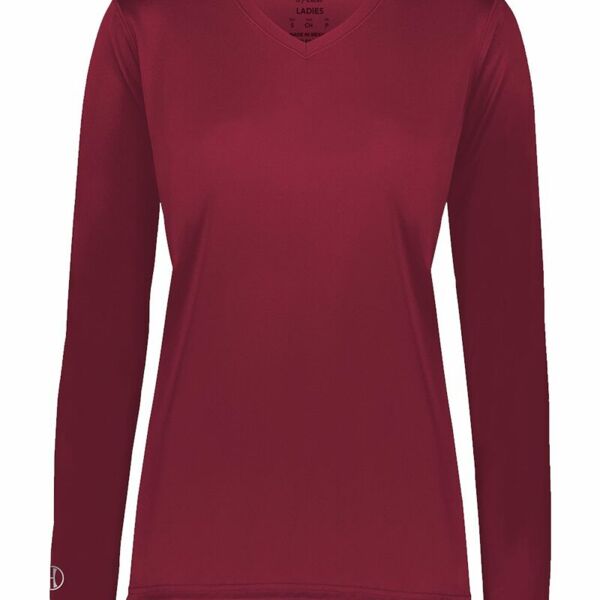 Girls' Momentum Long Sleeve V-Neck T-Shirt Thumbnail
